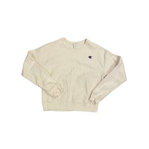 Vintage Rare Reverse Weave Champion Sweatshirt Crewneck White Medium